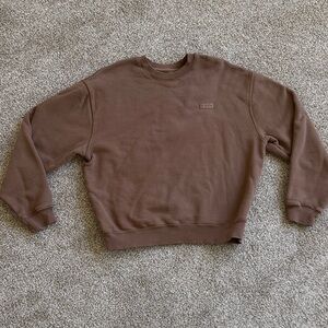 Set Active Brown Heavyweight Crewneck Sweatshirt